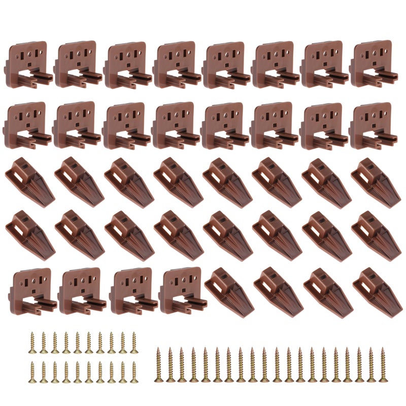 Seweder 20PCS Drawer Slide Track Guide Glide for Center Mount Drawer for Dressers and for Nightstand for Kenlin for Rite-Trak 1 Drawer Systems - Image 1